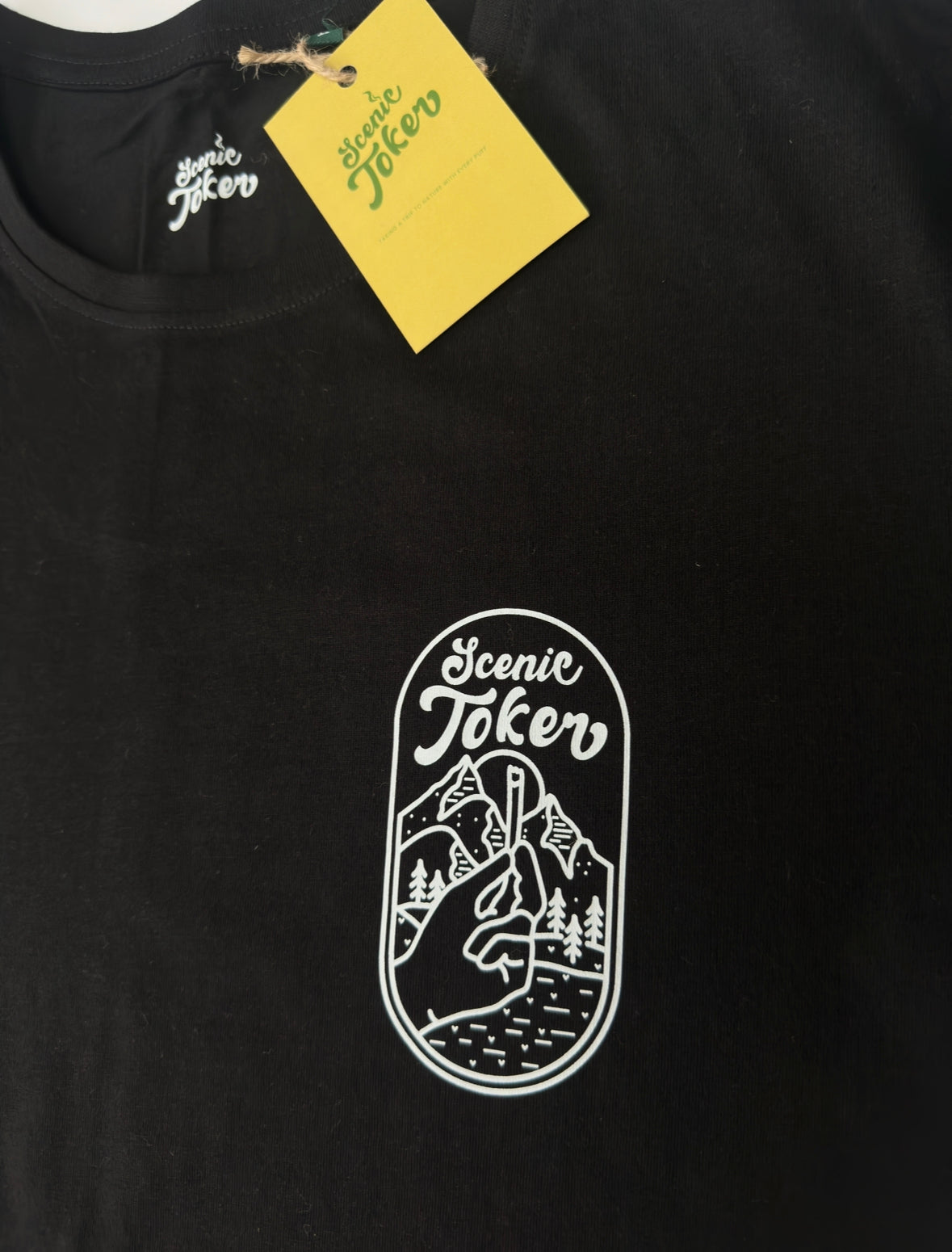 Scenictoker black organic t-shirt